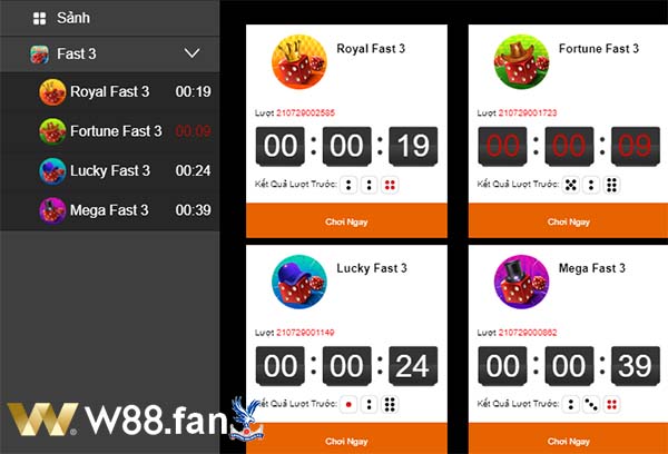 Hướng dẫn chơi xổ số Fast 3 tại nhà cái W88 chi tiết nhất
