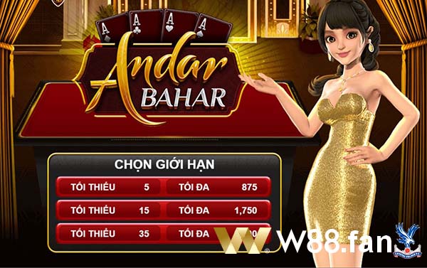 Cách tham gia chơi Andar Bahar tại W88